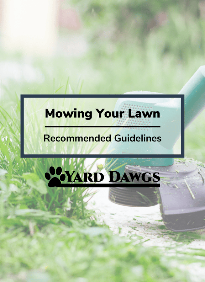 Yard Dawgs mowing guide recommended guidelines